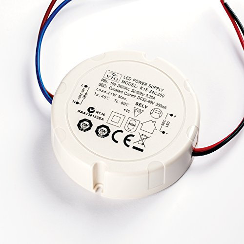 VIG LED Driver K15-24C300 32-68V 300mA 21W Treiber Trafo rund