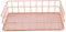 Jeffergrill Rose Gold Iron Metal Panier De Rangement En Métal Plateau Organisateur Plateau Rack Conditionneur Fil titulaire Bureau Décor(D)
