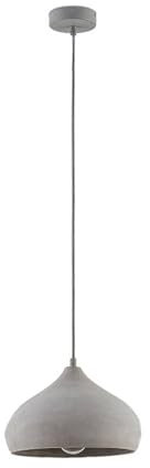 Lindby Suspension en béton Morton à intensité variable (Moderne) Gris e. a. pour Salon & Salle manger (1 lampe,à E27), Luminaire Lampe Plafond Plafonnier Suspendue