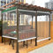 Rollos PVC Großer Wasserdichter Rollo Transparent für Außenfenster Pergola, PVC-Trennwände Aufrollen Jalousien, 95/115/135/155cm Breit (Color : W×H, Size : 135×160cm(53×63))