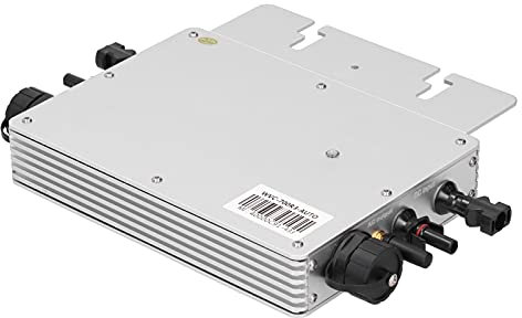 Onduleur de Lien de Grille Solaire Contrôle WIFI Micro Onduleur Identification Automatique 120/230V Sortie 700W pour Panneau Photovoltaïque(Prise de câble non incluse)