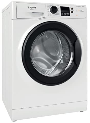 Lavatrice a libera installazione a carica frontale Hotpoint: 10,0 kg, - NF1045WK IT