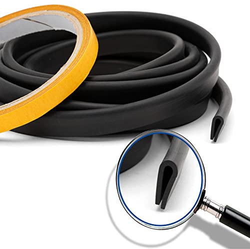 goma proteccion chapa aluminio espesor entre 1,5 a 3mm,Burlete chapa formaU+Adhesivo para perfil aluminio, madera, meta 10mts