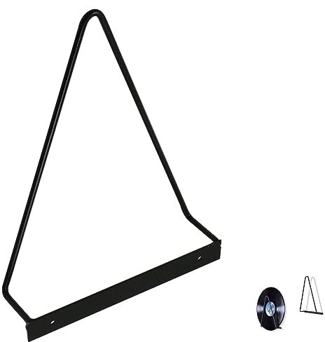 mimzemamz Support De Rangement Pour Disques - PréSentoir D'Art DéCoratif Chevalet De Bureau Organisateur éTagèRe à Livres Design Vintage Pour Magasins Home Office, DéCoration Pour Un Bureau, Noir