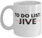 Teegarb Letter Blanket Kaffeetasse, 325 ml, inspirierendes Dace-To-Do-Liste, Jive Learn Saying Sarcastic Gag Funny Dance Jive Dancing Men Women Learning Pun
