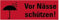Aufkleber Verpackungs-Kennzeichnung „Vor Nässe schützen!“ Schild Folie selbstklebend, rot | Größe wählbar Made in Germany, Größen Name: 2,5x7,5cm