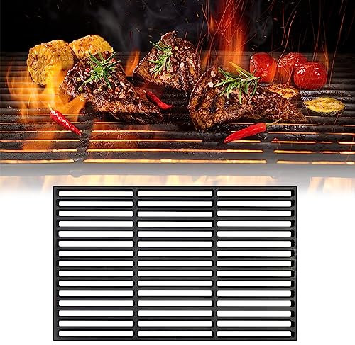 JOIEYOU Parrilla de hierro fundido para barbacoa, 54 x 34 cm, esmaltada maciza, para barbacoa de gas, barbacoa de carbón vegetal y mucho más