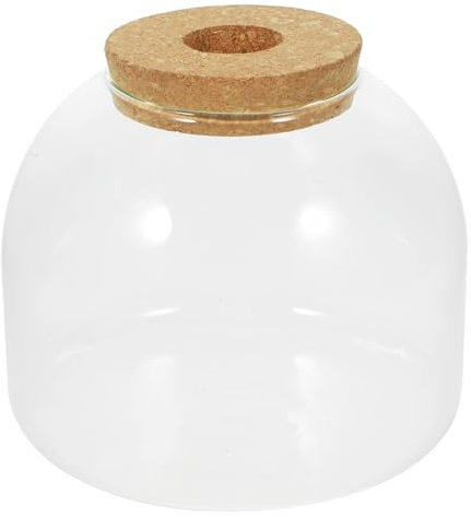 POPETPOP Kork-Glasflasche Luftpflanzenvase Fischglas Vase Blumenpflanze Terrarium Kanister Tischaquarium Sukkulenten Flaschentanks Mikrolandschaft Großes Glas-Geschenkglas