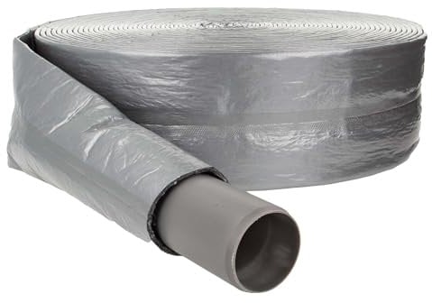 tecuro Vlies - Rohrisolierung Ø 100 x 4 mm Dämmstärke, mit reißfester PE-Schutzfolie - Meterware