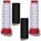 UTIZ 2Pack Replacement Filters for Bosch Athlet Upright Cordless Vacuum Cleaner BCH6PETGB BCH61840GB (2 Microsan Stick Filters+2 Foam Filters)