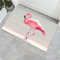 CECE&COLE Badematte rutschfest, Badezimmerteppich Strand Flamingo Tiere, 60×90CM Schnelltrocknende Badteppich, Badvorleger Waschbar, Saugfähig Duschvorleger für Dusche, Badewannen und Badezimmer