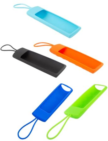 WATIIFUFU 5stücke Schutzhülle für Fernbedienung Kompatibel mit Fire Tv Stick Robuste Silikonhülle mit Trageband Hülle für Fernbedienung Schutzhülle für Schutzhüllen Silikonhülle