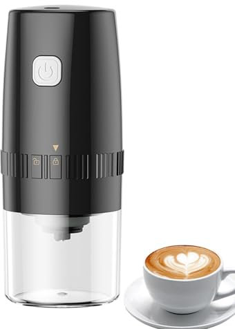 Coffee Grinder Electric, Rechargeable Coffee Grinder, Portable Coffee Grinder Mill, Travel Coffee Grinder, Beans Dry Grinder, Coffee Grinder for Camping, Electric Coffee Mill