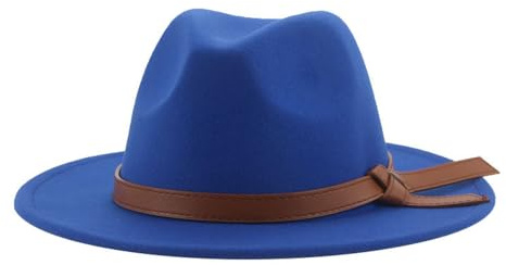 WUFANGBU Fedora Trilby Filzhut Hut Zylinder Filz Hut Zylinder Herren Freizeitmode Große Traufe Retro Filzhut Großer Kopfumfang Jazz Hut