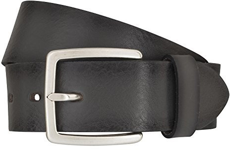 LLoyd Herren Gürtel Ledergürtel 40 mm grau Herrengürtel Jeansgürtel Vollrindleder (95 cm)