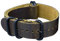 Infantry Uhrenarmband 22mm Lederarmband Uhr Echtleder Leder Durchsteck-Uhrenarmbänder Natoband Nato Zulu Strap Braun Wasserdicht Ersatband Ersatz-Watch Armband mit Edelstahl Metall Schließe für Herren