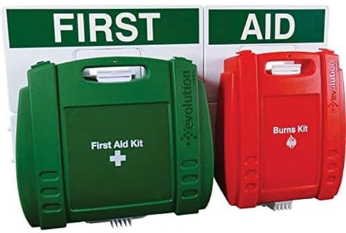 Safety First Aid Group Evolution First Aid & Burns Point, Large, 43 x 65 cm Fully Stocked