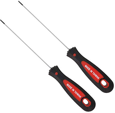 Utoolmart Cacciavite a sfera a brugola con diametro di 1,5 mm, lunghezza di lavoro 100 mm, cacciavite S2, micro testa a sfera, esagonale, per lavori di regolazione fine, 2 pezzi