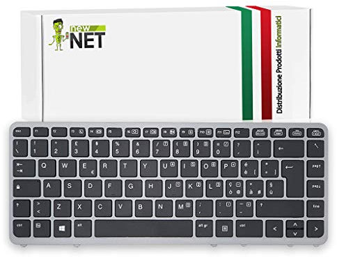 new net Keyboards Tastiera Italiana Compatibile con Notebook HP Elitebook 850 G1 850 G2 840 G1 840 G2 740 G1 740 G2 745 G2 750 G1 750 G2 755 G2 ZBook 14 con Frame Silver