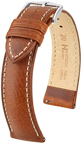 HIRSCH Boston Unisex Uhrenarmband Büffelkalb 20mm
