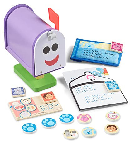 Melissa & Doug | Blue's Clues & You | Briefkasten-Spielset aus Holz | 27 Teile