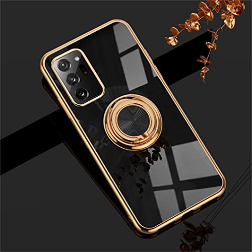 Jacyren Hülle für Samsung Galaxy Note 9 Handyhülle, Note 9 Schutzhülle Ultradünn TPU Silikon Case magnetische KFZ-Halterung mit 360° Finger-Halter Schale Note 9 Hülle, Schwarz