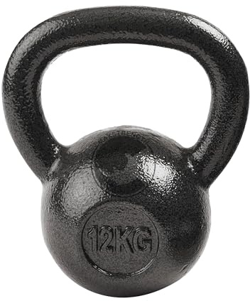 MAX STRENGTH Cast Iron Kettlebell Weight Set for Home Gym Fitness Training in Black Powder Coated Macebell For Cardio Workouts Fat Loss Fitness Exercises Extreme Training (12)