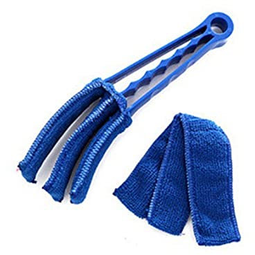 SagaSave 1 Stück Jalousie-Reiniger, waschbarer Jalousie-Staubtuch, Lamellen-Reiniger, Werkzeug-Reinigungsbürste für Fensterläden (blau)