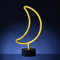 LED Neon Figur Mond LED NEON Schild Neonlicht Dekolampe Neon Leuchtfigur Schlafzimmer Kinderzimmer Nachtlicht Batterie USB 30cm (Mond)