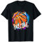 Basketballspieler Korbleger Dunking Jersey Graffiti Grafik T-Shirt