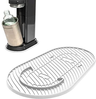 Mixcover weiße Silikonmatte für Sodastream DuoTropfschutz Unterlage Soda Stream zubehör für wassersprudler duo Zubehör für sodastream duo zubehör oder sodastream e-duo