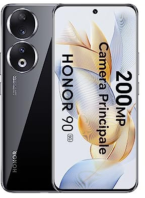 HONOR 90 Smartphone 5G, Triple Appareil Photo 200 MP, écran AMOLED incurvé 6,7'' 120 Hz, 8Go + 256Go, Batterie 5000 mAh, Double SIM, Android 13, Noir