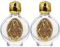 Garneck 2 Pièces D'eau Bénite En Relief Bouteilles Deau Bénite Déglise D'eau Bénite En Verre Bouteilles Saintes Vides Deau Marie Voyage Des Roses Alliage Vierge Marie