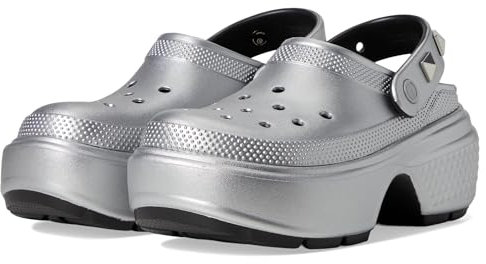 Crocs Unisex-Erwachsene Stomp Clogs, silber, 38/39 EU