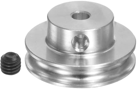 QUARKZMAN V-Typ Riemenscheibe Keilriemenscheibe 3,17mm Bohrung 20mm AD | Einzelrille Aluminiumlegierung für 3MM PU Rundriemen Motorwellen-Bohrmaschine