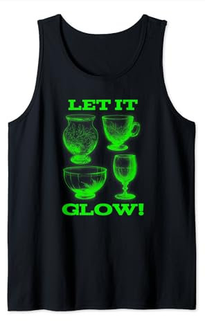 Let It Glow! Verrerie lumineuse en verre uranium vert Débardeur