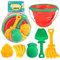 A-SZCXTOP Strandspielzeug Set für Kinder & Kleinkinder,Faltbarer Eimer & Schaufeln & Sandformen & Rechen,Sandspielzeug-Sandwerkzeug-Set,Reise-Sandkastenspielzeug für Jungen Mädchen
