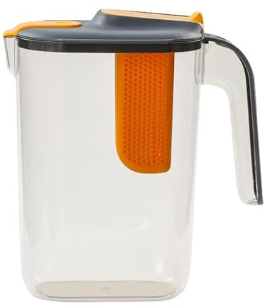 Fruit Water Pitcher Infuser, Water Infuser Dispenser, Iced Tea Infuser Jug, Large Fruit Infuser Pitcher, 2600ml Infuser, Heat-Resistant Infuser Dispenser, Fruit Water Pitcher
