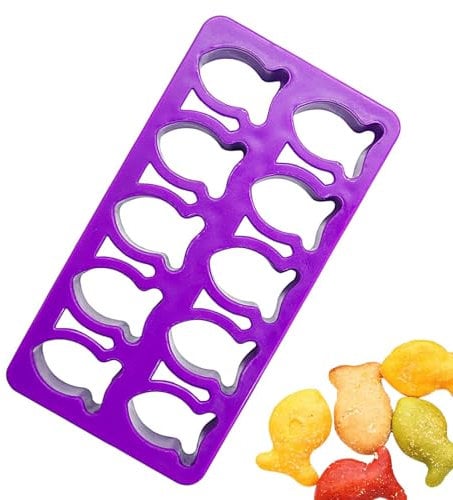 Gold Fish Cookie Cutter,Portable Gold Fish Mold Cookie Cutter | Creative Tiny Treats Baking Mold, Biscuit Cutter, Fish Shaped Cookie Cutter for Cookies, Dough, Bread