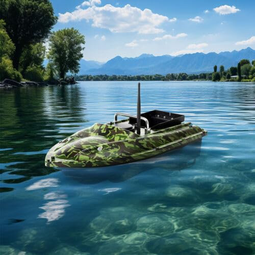Gardenoble 500m ABS Futterboot Nachtangeln Fischköder Köderboot Bait Boat, RC Fischerei Köder Boot Beladung Futterboot Angeln Boot Mit Fernsteuerung