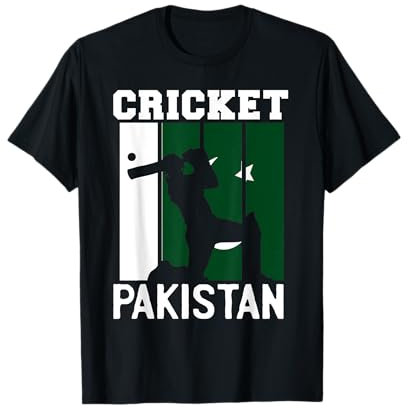 Pakistanische Flagge, Cricket 2024, Fans, Spielertrainer, Pakistani T-Shirt
