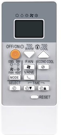 AULCMEET RH18A Mando a Distancia de Repuesto Compatible con el Aire Acondicionado portátil de Aire Acondicionado Interior Mitsubishi MSZ-HR25VF, MSZ-HR35VF, MSZ-HR42VF, MSZ-HR50VF