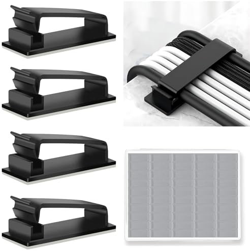 SZFUDIGO kabelhalter,kabel organizer kabelmanagement schreibtisch cable management,kabelhalter schreibtisch,schreibtisch kabelmanagement kabelorganizer,cable clips management under desk 39PCS