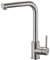 GALYON IMEX Grifo Cocina Fregadero Extraible - MALTA Grifo Cocina Monomando con Caño Extraíble, Cartucho Cerámico Ø35mm, Cuerpo de Latón, Acabado y Diseño Moderno y Elegante (ACERO CEPILLADO)