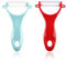 Pack of 2 Peelers, Ceramic Peeler, Potato， Children's Peeler, Ceramic Grater, for Potatoes,Carrots,Vegetables,Fruit (Blue+red)