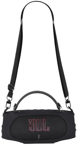 Yaowanguan Étui en Silicone pour JBL Charge 6 Enceinte Portable Bluetooth,Charge 6 Housse de Protection Voyage Portable Peau Saoche Sac de Transport Accessoires avec Bandoulière(Noir)