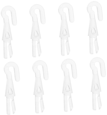 HAWILLOSCH 8pcs Window Blinds Accessories Blind Wand Extension Hooks Replacement for Vertical Wand Stick Replacement Shutter Turn Rod Head Tip Hooks