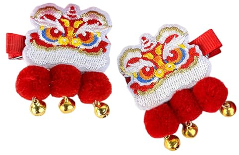 Chinese Year Dragon Hair Clip For Kids Women Little Girl Festival Theme Duckbills Clip Bowknot Hair Clip Hair Accessories For Women And Girl