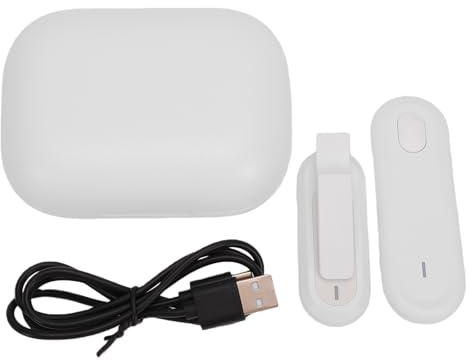 VGEBY Control Remoto Page Turner, RF Wireless Kindle Page Turner Clicker con Botón Silencioso para Tabletas Kindle Paperwhite Oasis Lectura de Novelas (White)