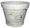 L'Héritier Du Temps Moyen Cache Pot ou Jardinière Façon Poterie Ancienne en Terre Cuite Ton Pierre 13,5x13,5x17cm